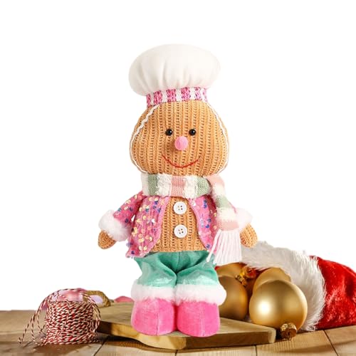 Gmokluytw Gingerbread Man Stofftier | Weihnachtsschmuck Plüsch - Kuschelig Weicher Niedlicher Dekostoff Für Wohnzimmer Schlafzimmer Kinderzimmer Sofa Gmokluytw Gingerbread Man Stofftier | Weihnachtsschmuck Plüsch - Kuschelig Weicher Niedlicher Dekostoff Für Wohnzimmer Schlafzimmer Kinderzimmer Sofa von Gmokluytw