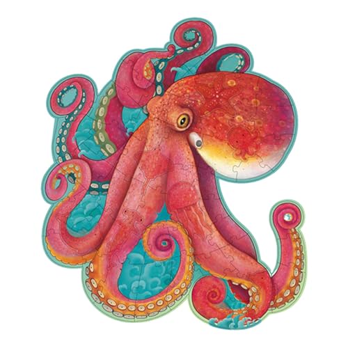 Gmokluytw Meerestier-Puzzle, Glitzer-Bodenpuzzle | Cartoon-Oktopus-Bodenpuzzle - Niedliches Kinder-Puzzle-Spielzeug, Tier-Bodenpuzzle für Zuhause, Kindergarten, Kinderzimmer von Gmokluytw