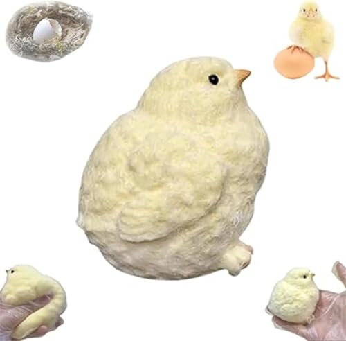 Gmokluytw Quetschspielzeug in Form Eines Huhns, Handgemachtes Squishy Chick Ultraweiches Squishy Fidget Spielzeug, Stressabbau-Quetsch-Rebound-Sensorik-Spielzeug Für Kinder Und Erwachsene von Gmokluytw