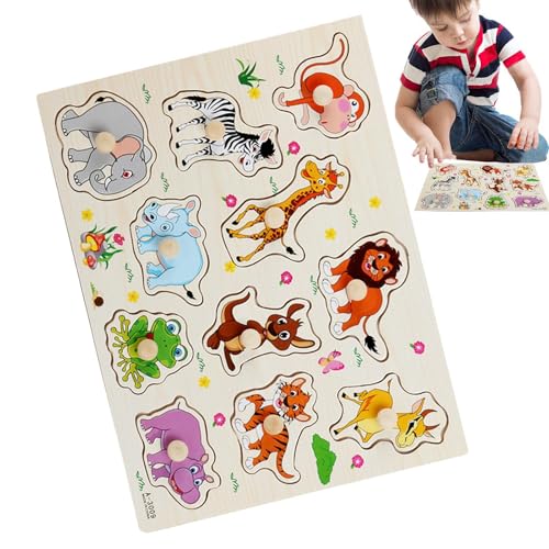 Gmokluytw Steckpuzzles für Kleinkinder,Knopfpuzzles | Pädagogisches Vorschul-Steckpuzzle-Spielzeug - -Lernpuzzles STEM-Lernspielzeug für frühes Lernen für und Kinder von Gmokluytw