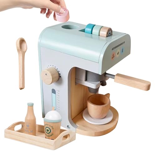 Gmokluytw Toy Coffee Maker for Kids,Holz Werkstatt Kaffeemaschine Rollenspiel Set - Küchenzubehör für Geburtstags,Für Kleinkinder Mädchen Kindergeburtstag Indoor Kindergarten Gmokluytw Toy Coffee Maker for Kids,Holz Werkstatt Kaffeemaschine Rollenspiel Set - Küchenzubehör für Geburtstags,Für Kleinkinder Mädchen Kindergeburtstag Indoor Kindergarten von Gmokluytw