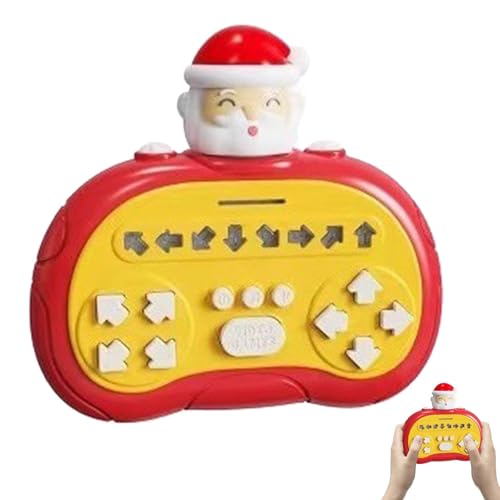 Handheld Pop Light Up Fidget Game, Santa Claus Halloween Pumpkin Light Up Quick Push Game, Handheld Fast Push Button Spiel, Puzzle Pop Light Up Game Fidget Travel Games für Übungen von Gmokluytw