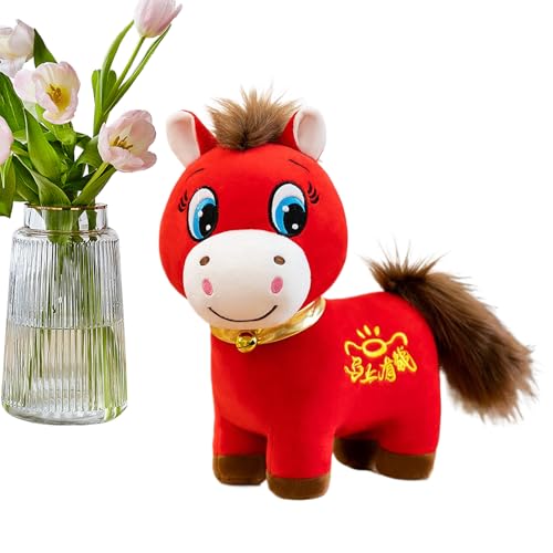 Plüsch - Weichgefülltes Tiermaskottchen | Chinesische Neujahrskreispferdepuppe | Kuscheln Spielzeug Für Kinder Erwachsene Wohnkultur | Festivalgeschenk Souvenir Schlafzimmer Wohnzimmer Reisebegl Plüsch - Weichgefülltes Tiermaskottchen | Chinesische Neujahrskreispferdepuppe | Kuscheln Spielzeug Für Kinder Erwachsene Wohnkultur | Festivalgeschenk Souvenir Schlafzimmer Wohnzimmer Reisebegl von Gmokluytw