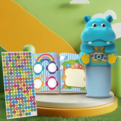 Tieraufkleber-Stempel – Kinder Lernspielzeug – Magisches Aufkleber-Siegelset Mit Tierformen Für Kreative Frühförderung – Mit Malbuch Aufklebern Und Stempeln – Pädagogisches Spielzeug Ab 3 Jahren Tieraufkleber-Stempel – Kinder Lernspielzeug – Magisches Aufkleber-Siegelset Mit Tierformen Für Kreative Frühförderung – Mit Malbuch Aufklebern Und Stempeln – Pädagogisches Spielzeug Ab 3 Jahren von Gmokluytw