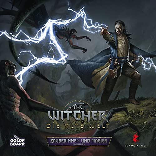 Go on Board, The Witcher: Die alte Welt – Zauberinnen und Magier, Erweiterung, Expertenspiel, Brettspiel, 1-5 Spieler, Ab 14+ Jahren, 90-150 Minuten, Deutsch von Asmodee