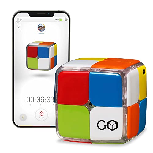 GoCube 2x2 - Der erste 2x2 verbundene Würfel, mit dem Sie Lernen können, wie Sie den Würfel lösen können! Kostenlose App-fähiges STEM-Puzzle, das für alle Altersgruppen und Fähigkeiten geeignet ist. von GoCube