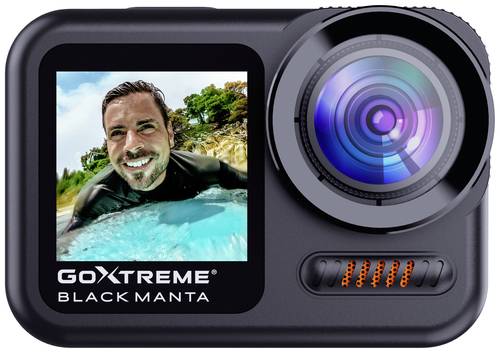 GoXtreme Black Manta 5K Action Cam Touch-Screen, WLAN, Zeitlupe/Zeitraffer, Dual-Display, Wasserfest von GoXtreme