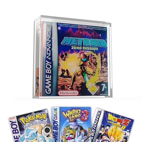 Game Boy Acryl Game Case -Game Boy Advance, Game Boy Color oder Game Boy, Acrylkoffer für GBA-Videospiele - staubdicht und sicher für Videospielsammler (3 Stück) (Game Boy) von GoatWard