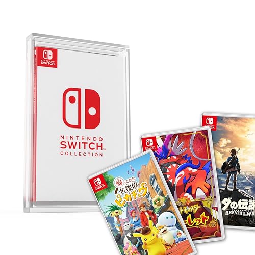 Acryl-Schutzhülle für Nintendo Switch, klare Acryl-Display-Gehäuse für Spiel-Boxen, langlebig und staubdicht klare Acryl-Gehäuse (1 Stück) (Switch) von GoatWard