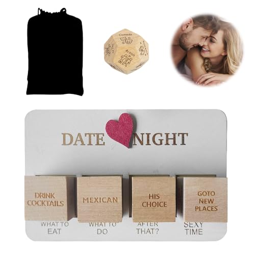 Gobesty Für Ihn, Paare Geschenkideen, Date Night Decision Dice, Valentines Day Gifts for Girlfriend or Boyfriend, Anniversary Christmas Birthday Gifts for Husband Wife von Gobesty