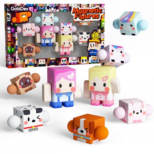 GobiDex Magnetische Bausteine Figuren 8 Stück - Einhorn Figuren für Magnetbausteine, Erweiterungs-Zubehör für Magnetblöcke, Magnetspielzeug & Baukasten Set für Kinder ab 3-10 Jahren GobiDex Magnetische Bausteine Figuren 8 Stück - Einhorn Figuren für Magnetbausteine, Erweiterungs-Zubehör für Magnetblöcke, Magnetspielzeug & Baukasten Set für Kinder ab 3-10 Jahren von GobiDex