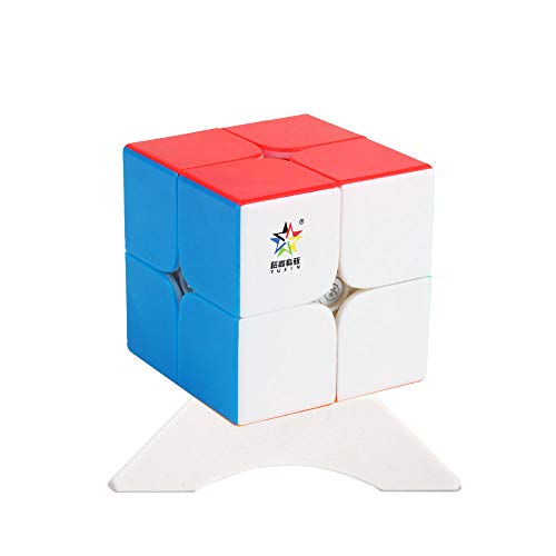 Gobus YuXin Little Magic 2x2 M Version Magic Cube Geschwindigkeitswürfel Puzzle-Würfel leicht drehen Twist Brain Training Toy Stickerless von Oostifun