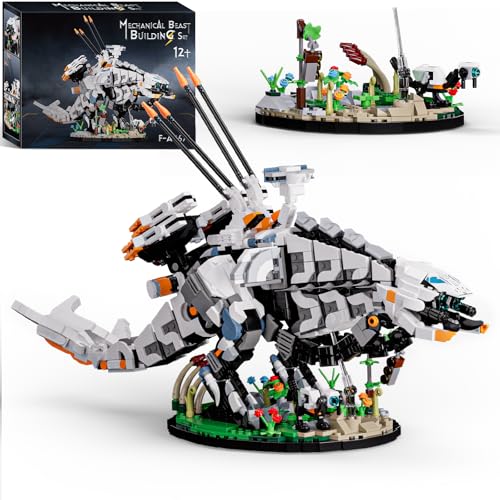 Godarscuppie Steel Beasts Bausteine Set, Mechanische Dinosaurier Bauset von Godarscuppie