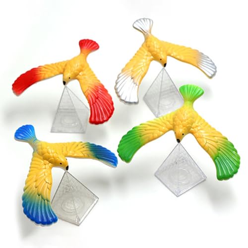 4pcs Balancing Bird Finger Toy, Balancing Eagle Bird Toy, Balance Vogel Spielzeug, Balance Bird Eagle, Adlerspielzeug Mit Pyramide Vogel, Vogel Der Auf Dem Finger Balancieren Kann von Godpqiui