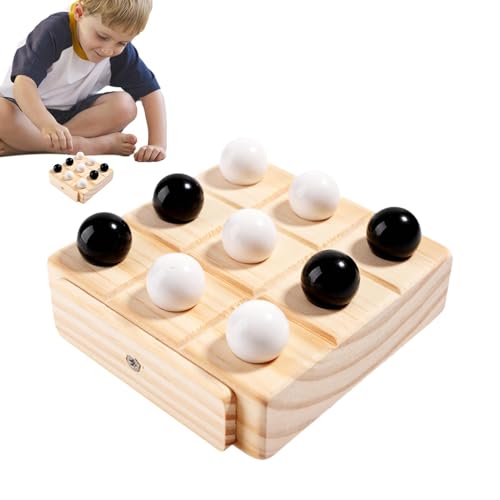 Godpqiui Big Chess Matching Game, hölzernen passendes Schachspiel,Holztisch -Schachbrettspiele - Familienaktivitäten Spielzeug, interaktives Bildungsspielzeug für Erwachsene Mädchen von Godpqiui