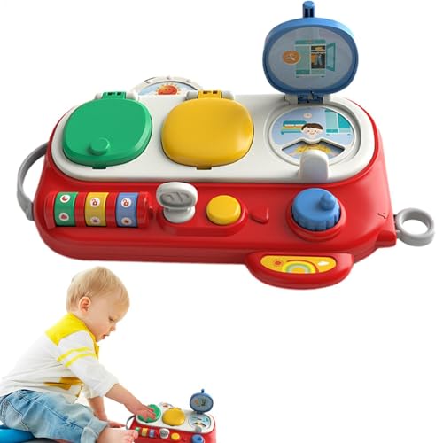 Godpqiui Busy Toy Board, Busy Sensory Toys - Sensorisches Spielspielzeug | Aktivitätstafel für und Mädchen ab 3 Jahren zum Erlernen der Feinmotorik von Godpqiui