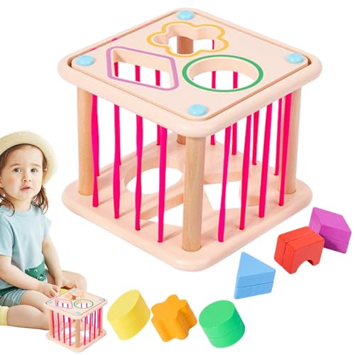 Godpqiui Holzform -Sortierspielzeug, Farbpassungsspiel,Pädagogisches Farbspiel für Kinder - Kinder mit Spielzeug, Spielzeug für Feinmotorik für Hand-Augen-Koordination, kognitive Fähigkeiten von Godpqiui