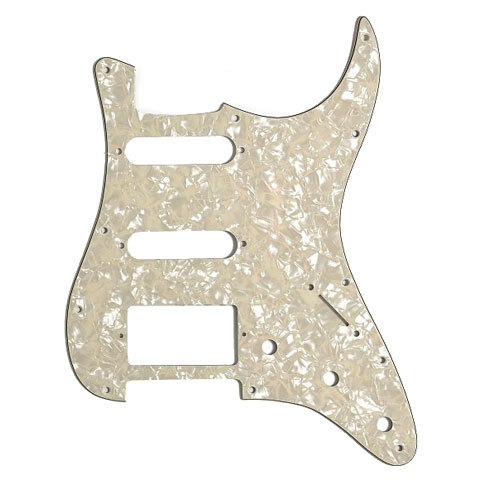 Göldo PG14P Pickguard ST-Style, HSS, pearl white Pickguard von Göldo