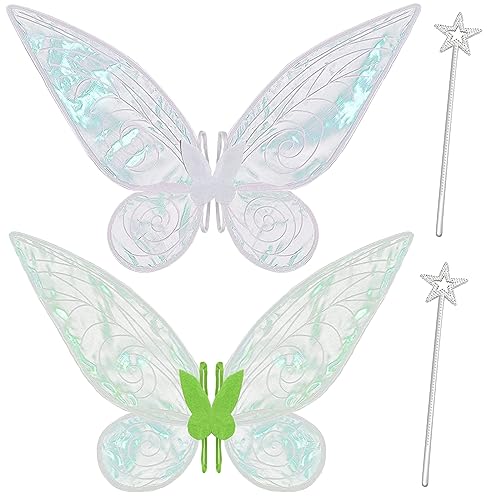 Goenb 2 Paar Feenflügel Erwachsene Feenflügel Kinder, Feen Flügel Damen Erwachsen Fasching Kostüm Fairy Wings für Karneval Geburtstag Halloween Weihnachten Rollenspiele Comic Con Themed Party Goenb 2 Paar Feenflügel Erwachsene Feenflügel Kinder, Feen Flügel Damen Erwachsen Fasching Kostüm Fairy Wings für Karneval Geburtstag Halloween Weihnachten Rollenspiele Comic Con Themed Party von Goenb