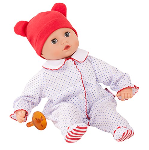 Götz 1820529 Muffin Boy - Junge Puppe - 33 cm große Babypuppe mit blauen Schlafaugen und ohne Haare - 4-teiliges Set - Weichkörperpuppe ab 18 Monaten von Götz