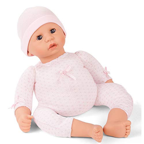 Götz 2061061 Cookie to Dress Puppe - 48 cm große Babypuppe mit blauen Schlafaugen, ohne Haare und einem Weichkörper - 2-teiliges Set von Götz