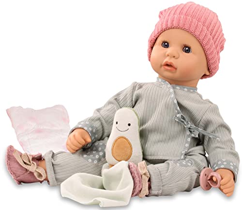 Götz 2261053 Cookie Avocado Puppe - 48 cm große Babypuppe mit blauen Schlafaugen, ohne Haare und einem Weichkörper - 9-teiliges Set Götz 2261053 Cookie Avocado Puppe - 48 cm große Babypuppe mit blauen Schlafaugen, ohne Haare und einem Weichkörper - 9-teiliges Set von Götz