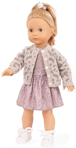 Götz 2590339 Precious Day Girls Jessica Graue Katze Puppe - 46 cm große Stehpuppe mit blonden Haaren, Blaue Schlafaugen in 7-teiligen Set Götz 2590339 Precious Day Girls Jessica Graue Katze Puppe - 46 cm große Stehpuppe mit blonden Haaren, Blaue Schlafaugen in 7-teiligen Set von Götz