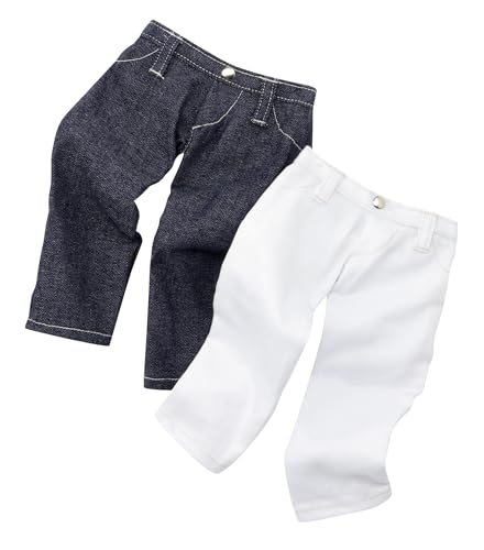 Götz 3401651 Hosen-Set Jeans Star - Puppenbekleidung Gr. XL - 2-teiliges Bekleidungs- und Zubehörset für Stehpuppen 45 - 50 cm von Götz