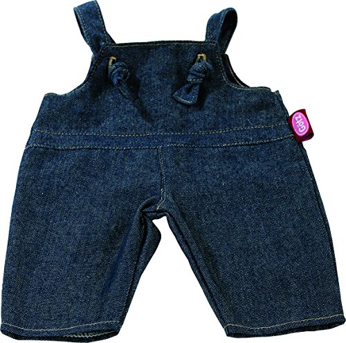 Götz 3402482 Latzhose Denim für Babypuppen - Puppenkleidung Gr. S passend für Puppen von 30-33 cm von Götz