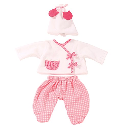 Götz 3402588 Babykombi Leo & Karo Gr. S - 3-teilige Puppenkleidung für Babypuppen mit Einer Größe von 30 - 33 cm - bestehend aus Mütze, Jacke, Hose von Götz