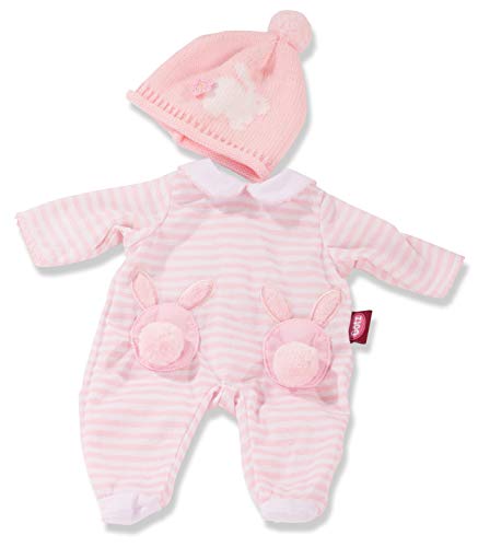 Götz 3403250 Babykombi Häschen - Puppenbekleidung Gr. S - 2-teiliges Bekleidungs- und Zubehörset für Babypuppen von 30 - 33 cm von Götz