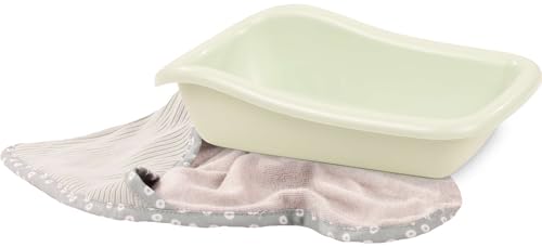 Götz 3403573 Babypuppen Badezeit Avocado Set - 2-teilige Badeausstattung als Zubehör-Set für Puppen der Größen S (30-33 cm) und M (42-46 cm) von Götz