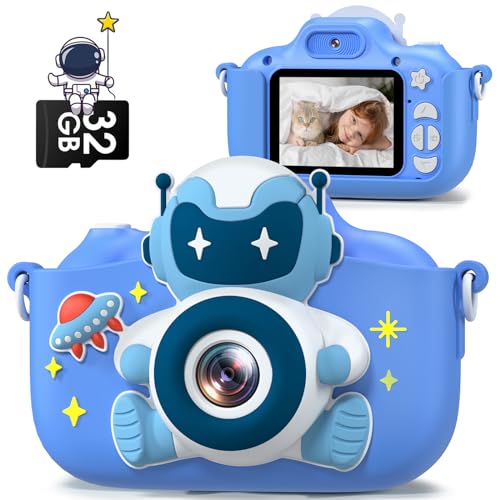 Gofunly Kinderkamera, Kinder Kamera Jungen mit 2,0 Zoll Bildschirm 1080P HD Videokamera mit 32GB-Karte Selfie Digitalkamera Fotoapparat für 3-12 Jahre Geschenk Kinder Spielzeug Gofunly Kinderkamera, Kinder Kamera Jungen mit 2,0 Zoll Bildschirm 1080P HD Videokamera mit 32GB-Karte Selfie Digitalkamera Fotoapparat für 3-12 Jahre Geschenk Kinder Spielzeug von Gofunly
