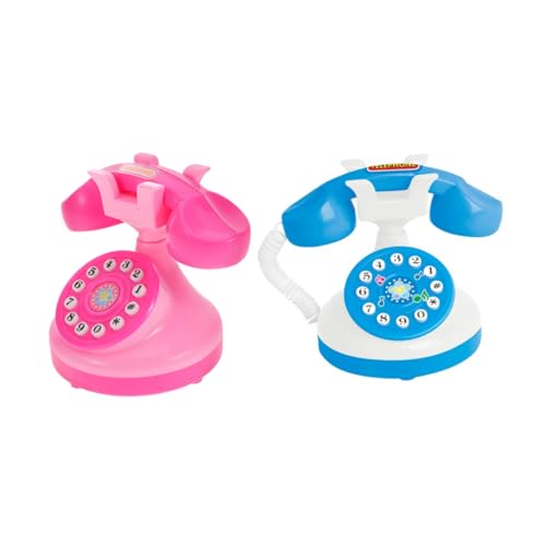 2 Stück Mini Telefon Mädchen Für Babys Mini Telefone Telefon Altmodisches Telefon Altes Telefon Requisite Spieltelefon Für So Tun Als Ob Telefon Aus Kunststoff Gogogmee von Gogogmee