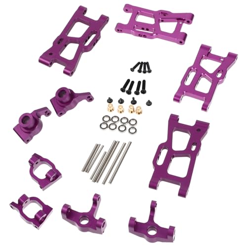 Gogogmee 1 Satz 124019 Teile roststop rost Stop RC-Autoteile Tragbarer RC-Car-Ersatz Zubehör fürs Auto Verschleißfester RC-Car-Ersatz robuste Spielzeugteile Aluminiumlegierung Violett von Gogogmee