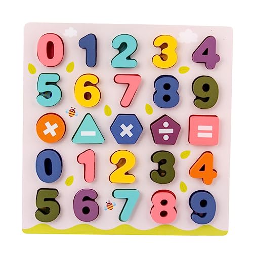 Gogogmee 1 Satz Alphabet-blöcke-Puzzle-Spielzeug Kinderpuzzle Stapelblöcke Zahlenrätsel Für Kleinkinder 3D-Buchstaben-rätsel Für Kleinkinder Steckpuzzles Kinderspielzeug Spielzeuge Hölzern von Gogogmee