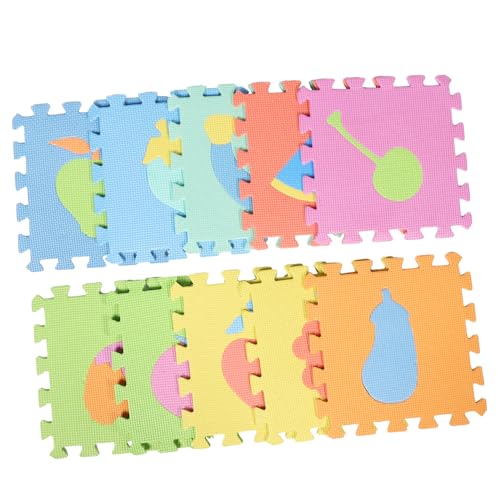 Gogogmee 1 Satz Anti-Drop-Schaum Für Kinder Weiche Spielmatten Spielzimmer-fußmatten Bunte Schaumstoffmatte Puzzle Für Kinder -fußmatten Tierische Rätsel Kinderrätsel Schaumboden Eva von Gogogmee