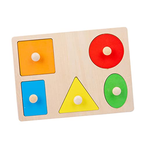 Gogogmee 1 Satz Geometrie-Puzzle Rätsel für Kleinkinder Spielzeug zum Sortieren von Formen Alphabet-Tier-Puzzle Kinder Puzzle rätselbuch Kinder logischer Baustein Geometrie Spielzeug Holz von Gogogmee