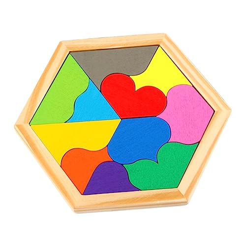 Gogogmee 1 Satz Herzförmiges Holzpuzzle für Teiliges Logikspielzeug Kreativität und Beobachtung Aufsicht Gogogmee 1 Satz Herzförmiges Holzpuzzle für Teiliges Logikspielzeug Kreativität und Beobachtung Aufsicht von Gogogmee