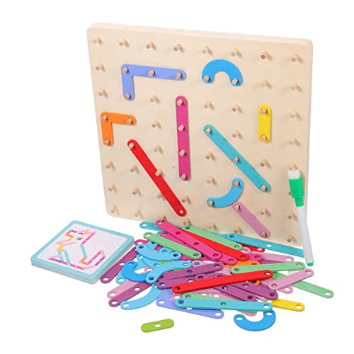 Gogogmee Geoboard Holz Spielzeug für Kinder Pädagogisches Lernspielzeug für Kleinkinder zur Hand Auge Koordination und Geometrischen Formen Gogogmee Geoboard Holz Spielzeug für Kinder Pädagogisches Lernspielzeug für Kleinkinder zur Hand Auge Koordination und Geometrischen Formen von Gogogmee