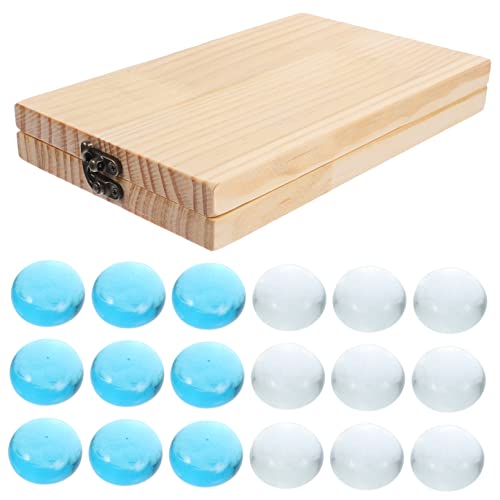 Gogogmee 1 Satz Mankala Mancala-brettspiel Brettspiel Aus Holzperlen Brettspiel Spielzeug Mancala-Spielzeug Logiktraining Schach Holz Mancala Mancala-Schach Mancala-Steine Mancala-faltbrett von Gogogmee