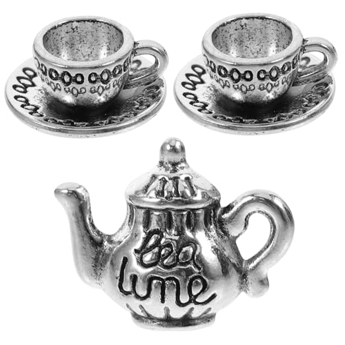 Gogogmee 1 Satz Mini- aus Metall Küchenzubehör für Puppenhäuser Mini-Hauszubehör Dollhouse zubehör kleine Kleinkindspielzeug Kaffeebecher Küche Rollenspiel Mini-Teetasse von Gogogmee