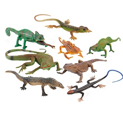 Gogogmee 1 Satz Reptilienmodell Eidechsenspielzeug Lernspielzeug Gehirnspielzeug Wilde Tiere Figur tierfiguren für Kinder rätselbuch Kinder Eidechsenmodell Wilde Eidechsenverzierung PVC von Gogogmee