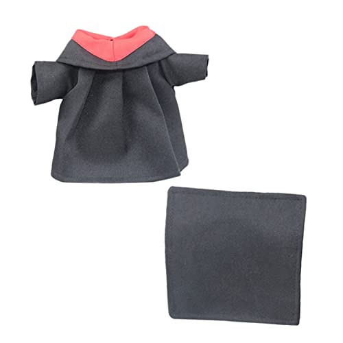 Gogogmee 1 Set Doll Dress Up Outfit Set Abschlusskleid Doctoral Cap Puppenkleidung von Gogogmee