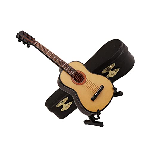 Gogogmee 1 Set Feines Mini Instrument Modell Mini Gitarre Desktop Schmuck von Gogogmee