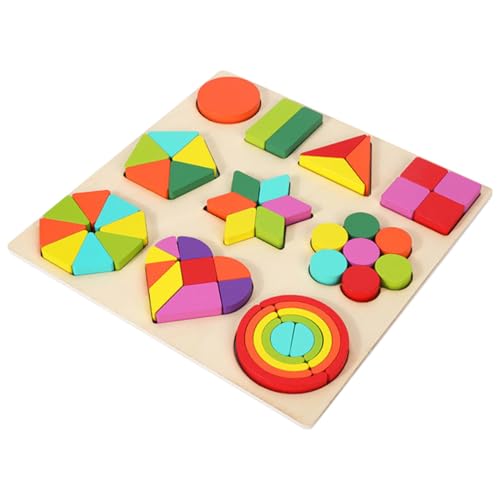 Gogogmee 1 Set Früherziehung Puzzle Lernspielzeug Für Kinder Spielzeug Für Babys Kleinkinder Spielzeug Regenbogen Bausteine Passendes Spielzeug Für Kleinkinder Kleinkind Spielzeug von Gogogmee