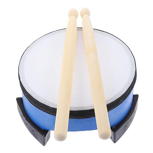 Gogogmee 1 Set Holzmusikinstrument Spielzeug Frühes Musikspielzeug Kunstledertrommel Mit Trommelstöcken Schlaginstrumente Blau von Gogogmee