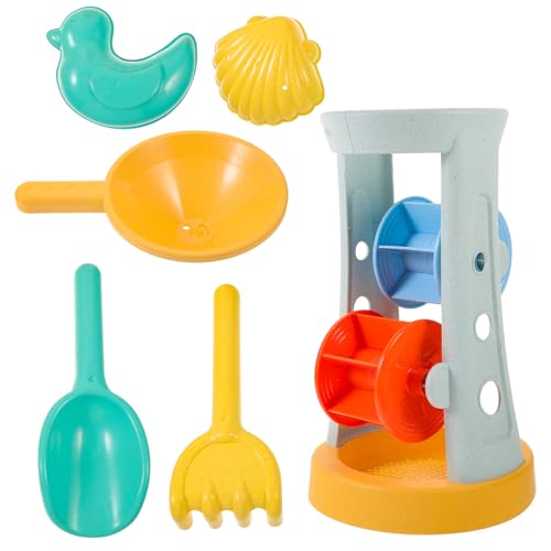 Gogogmee 1 Set Kinder Strandspielzeug Stroh Strand Eimer Abdeckung Outdoor Spielset Strandschaufeln Für Strandwerkzeuge Sand Und Wasserrad Spielzeug Spielzeug Sandtrichter von Gogogmee