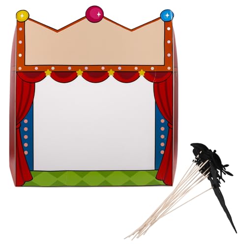 Gogogmee 1 Set Kreative Schattenpuppen DIY Bastelset Puppentheater Kinder Wissenschaftliche Experimentierausrüstung Karneval Photo Booth Requisiten Geschichtenerzählen Spielzeug von Gogogmee