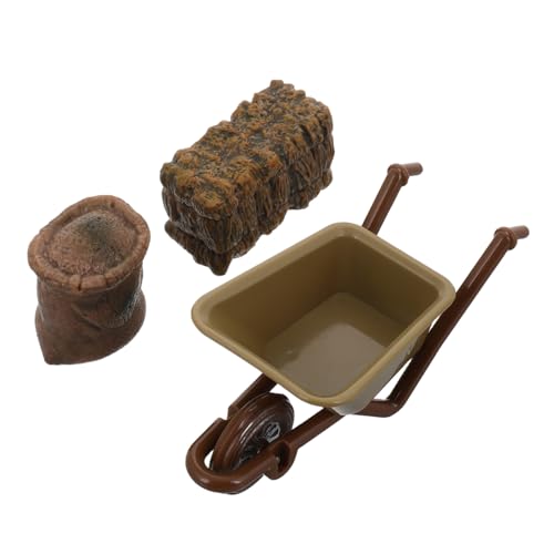 Gogogmee 1 Set Mini Farm Tool Set Micro Landschaft Dekoration Micro Szene Haymow Miniatur Warenkorb Modell Mini Lebensmittel Puppenhaus Dekoration von Gogogmee